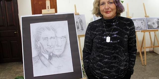 Ressam Sarıbaş, “Sadece Atatürk” resim sergisi açtı
