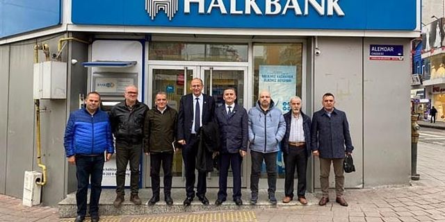 Sendikalardan Halkbank'a ziyaret