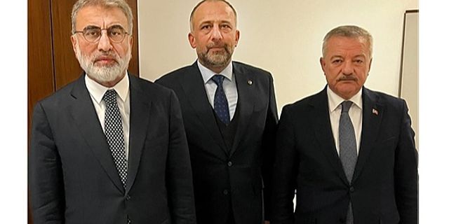TSO Başkanı Demir’den eski Enerji Bakanı Yıldız’a ziyaret