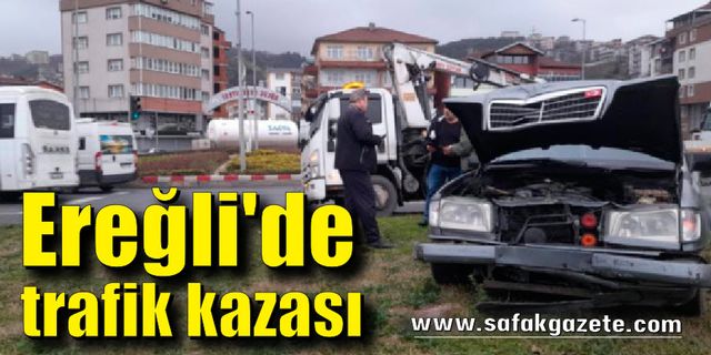 Ereğli'de trafik kazası: 1 yaralı