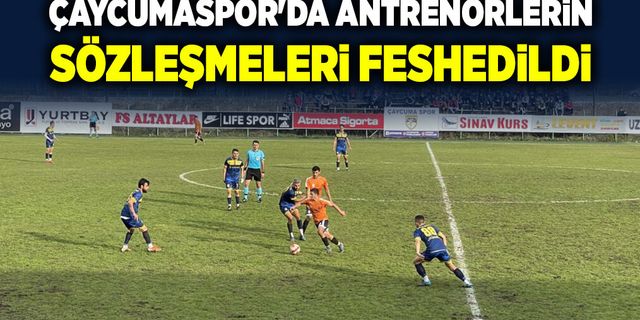 Çaycumaspor'da antrenörlerin sözleşmeleri feshedildi