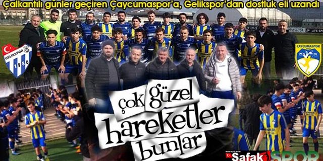 Gelikspor, Çaycumaspor’u alkışladı, futbol camiası da Gelikspor’u alkışladı