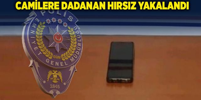 Camilere dadanan hırsız yakalandı