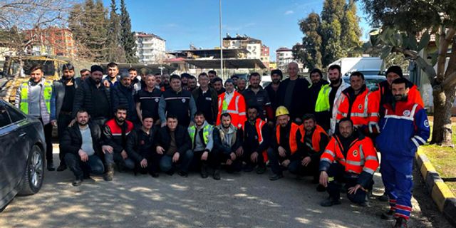 GMİS yönetimi, deprem bölgesinde madenciye destek veriyor