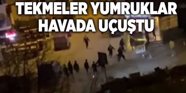 Gençlerin tartışması kameraya yansıdı