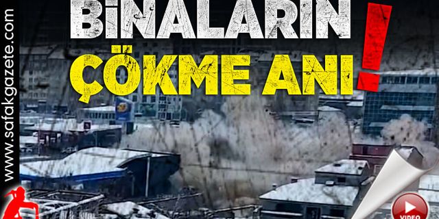 Malatya’da 2. depremde binaların çökme anı dron kamerasında