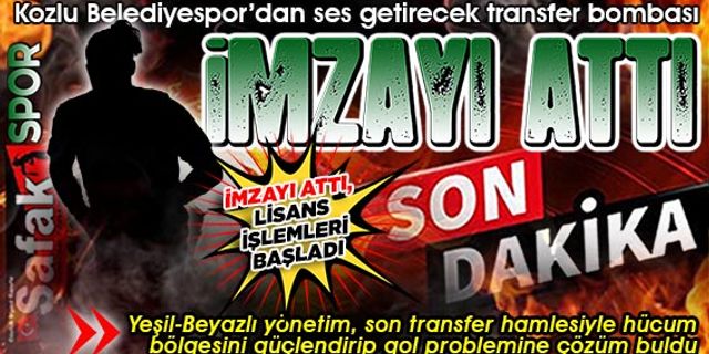 Zonguldak Kömürspor’da forma giymişti, Kozlu Belediyespor’a transfer oldu