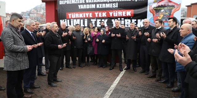 Kilimli’de depremzedeler için yardım kermesi düzenlendi