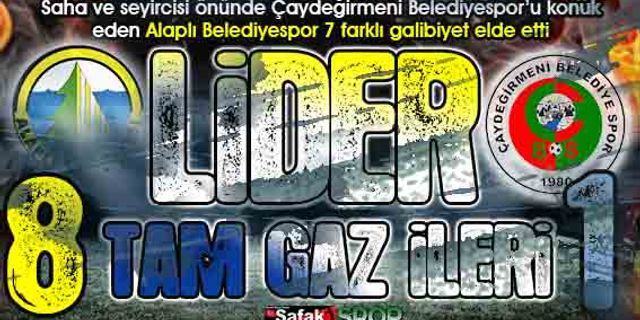 Alaplı Belediyespor fırtınası! Lider evinde gol şov yaptı: 8-1