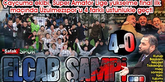 Elcab Kablo Zonguldak Gençlerbirliği koşar adım şampiyonluğa: 4-0