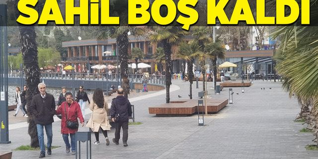 Sahil boş kaldı!