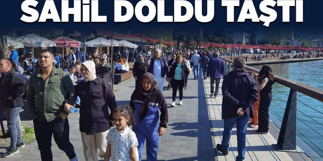 Zonguldak'ta sahil doldu taştı