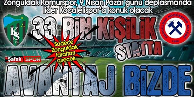 Kocaeli-Zonguldak  maçı öncesi sıcak gelişme! Bu fırsatı puana çevirmeliyiz