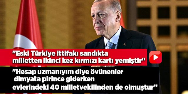 "Eski Türkiye ittifakı sandıkta milletten ikinci kez kırmızı kartı yemiştir"