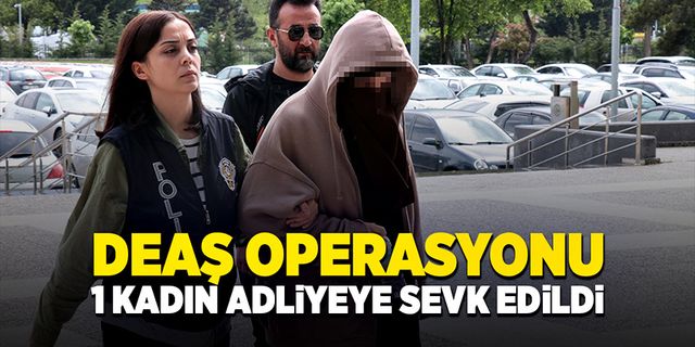 DEAŞ’a yönelik yapılan operasyonda bir kadın kıskıvrak yakalandı