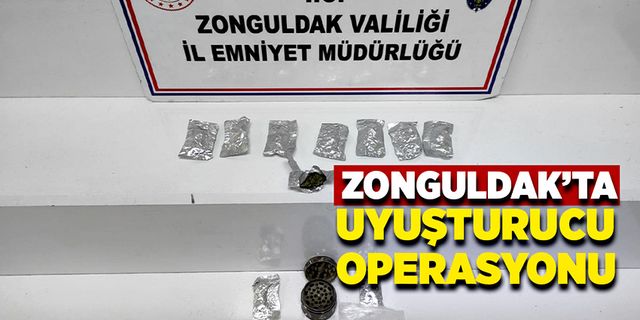 Zonguldak’ta uyuşturucu operasyonu düzenlendi, 1 tutuklama