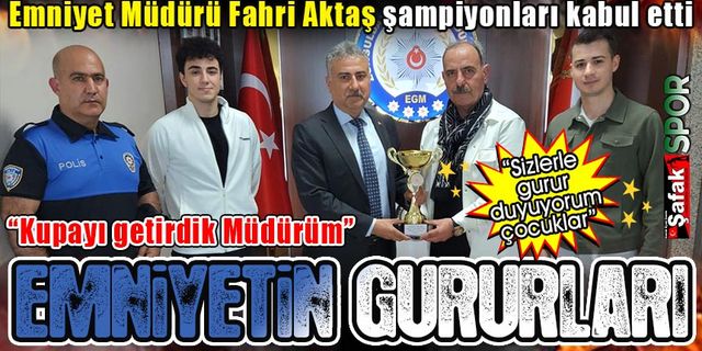 Zonguldak Emniyet Müdürlüğü'nden büyük başarı... Şampiyon oldular