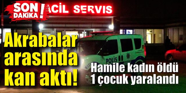 Akrabalar arasında kan aktı: 3,5 aylık hamile kadın öldü