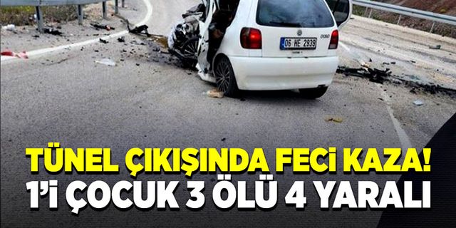 Ankara’da feci kaza 1’i çocuk 3 ölü 4 yaralı