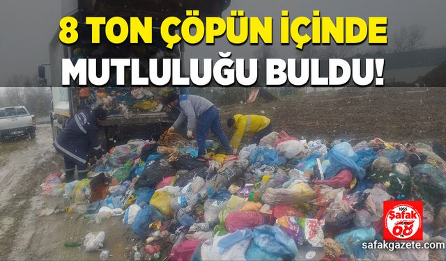 Yanlışlıkla çöplüğe atılan kumbara tonlarca çöpün içinde bulundu