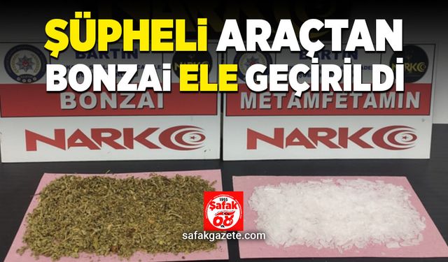 Şüpheli araçtan bonzai çıktı!