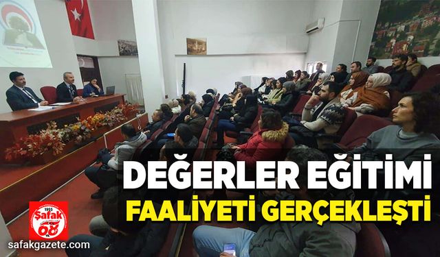 Değerler eğitimi faaliyetleri gerçekleşti