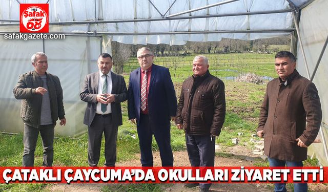 Çataklı, Çaycuma’da okulları ziyaret etti