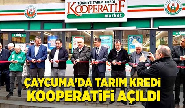 Çaycuma'da tarım kredi kooperatifi açıldı