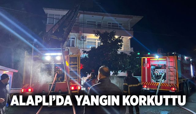 Alaplı’da yangın korkuttu