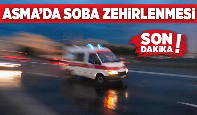 Asma’da soba zehirlenmesi