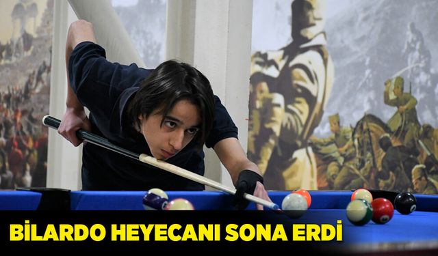 Bilardo heyecanı sona erdi