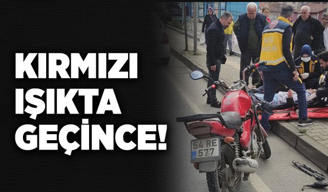 Kırmızı ışıkta geçince!