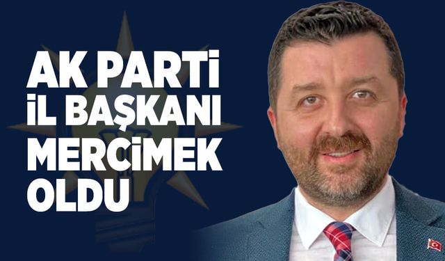 Ak Parti İl Başkanı Erdal Mercimek oldu