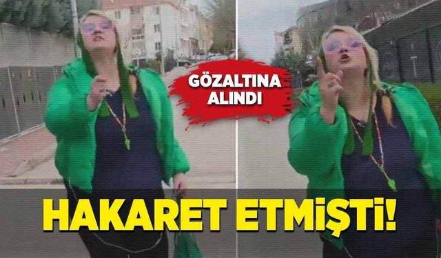 Hakaret etmişti: Gözaltına alındı!