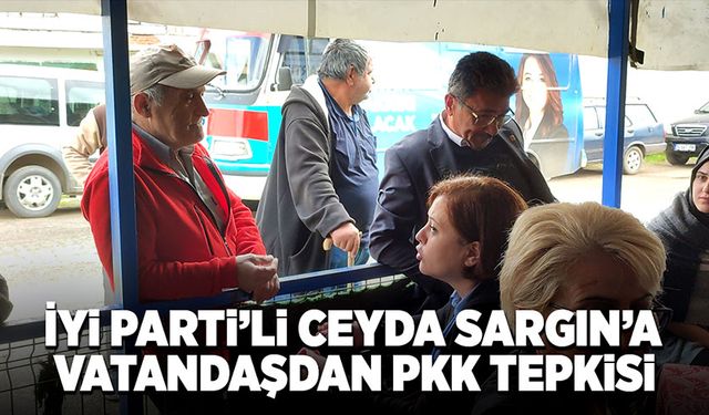 Vatandaş İyi Parti adayını Chp'li sanıp tepki gösterdi!