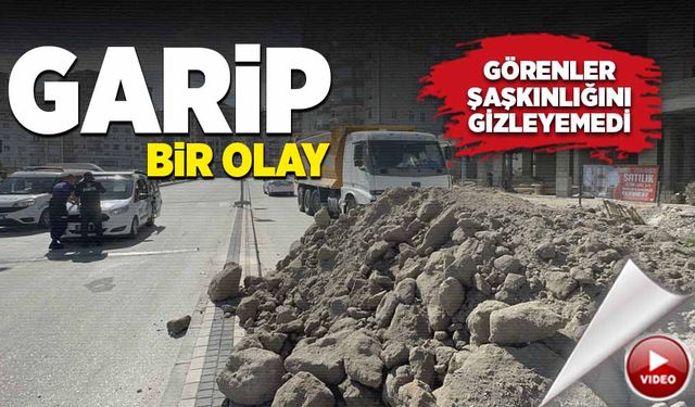 Garip bir olay! görenler şaşkınlığını gizleyemedi