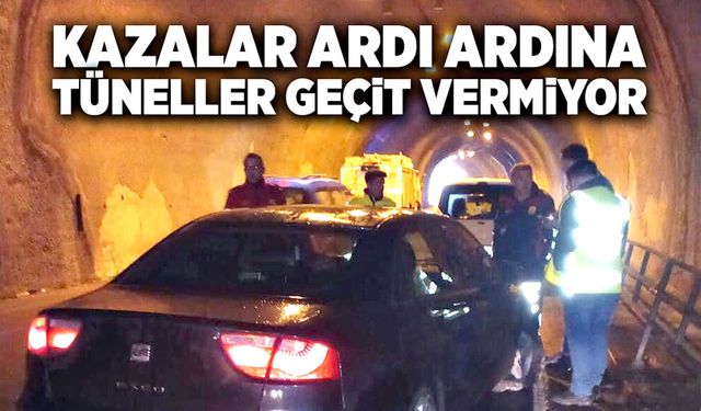 Kazalar ardı ardına! Tüneller geçit vermiyor…