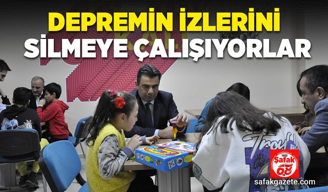 Depremin izlerini silmeye çalışıyorlar