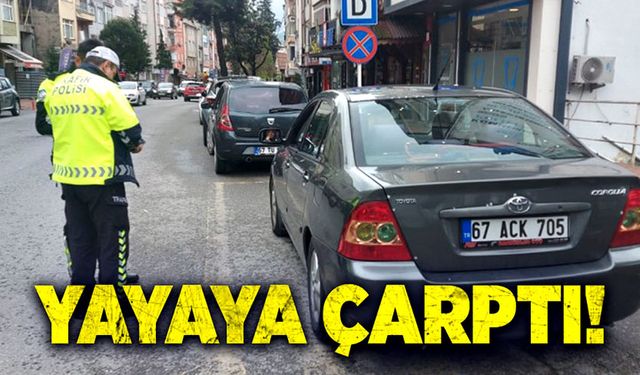 Yayaya çarptı!