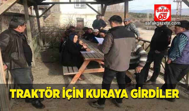 Traktör için kuraya girdiler