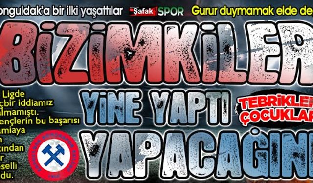 Zonguldak Kömürspor ilki başardı... Yine gündemdeyiz