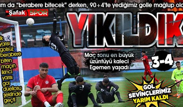 Evimizde 3 gol attık ama kazanamadık! Çok yazık oldu: 3-4