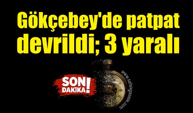 Gökçebey'de patpat devrildi; 3 yaralı