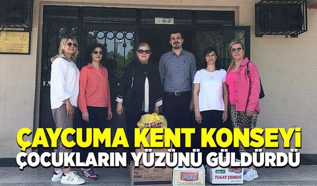 Çaycuma Kent Konseyi Kadın Meclisi çocukların yüzünü güldürdü