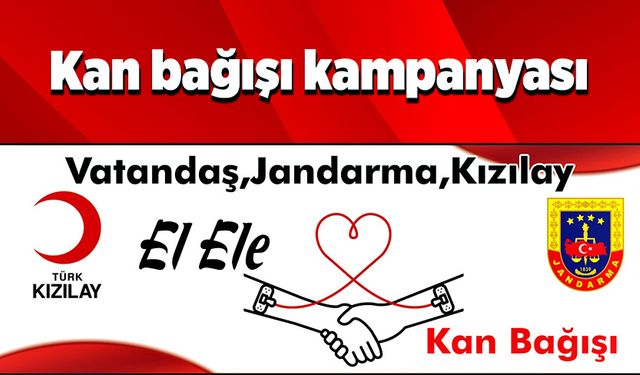 Vatandaş-Jandarma-Kızılay el ele…