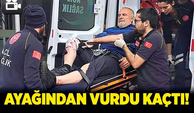 Ayağından vurdu kaçtı! Polis her yerde arıyor!