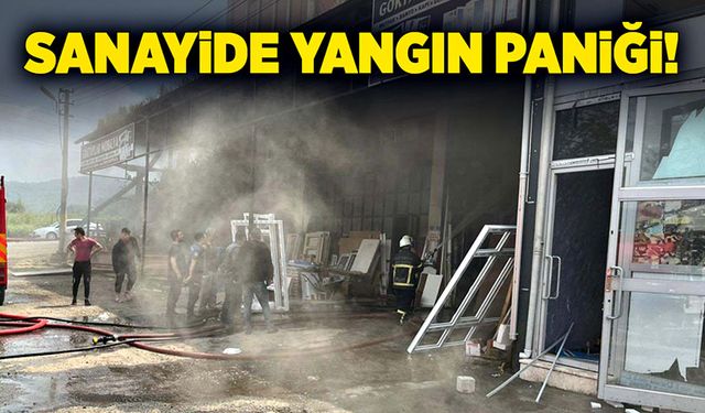 Sanayide yangın paniğe neden oldu!