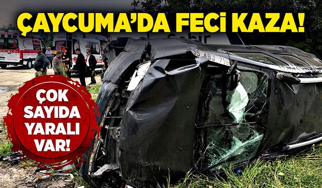 Çaycuma’da feci kaza! Çok sayıda yaralı var!