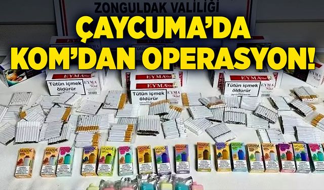 Çaycuma’da KOM’dan operasyon!