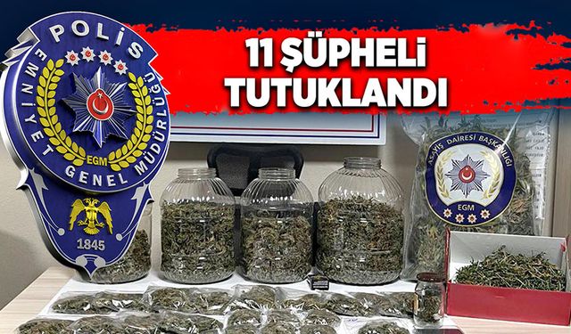 277 şüpheli yakaladı, 11 şüpheli tutuklandı